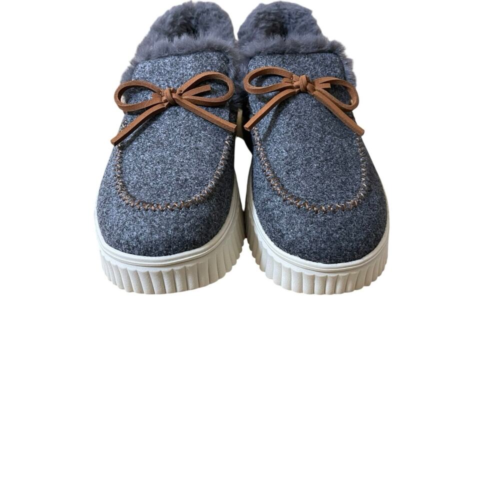 Skechers Women's Cozy Ojai Moccasin Slippers Dark Grey Size 11 NWOB - Picture 4 of 10